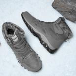 Large Size Men's Snow Boots Winter Lovers Warm Fleece Cotton Shoes Women's Round Head Anti Slip High Top Sneakers Botas 