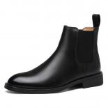Men's Classic Boots Shoes Genuine Leather  Mens Chelsea Boots Genuine Leather  Men's Boots  