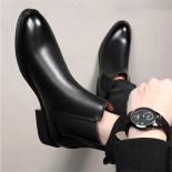Men's Classic Boots Shoes Genuine Leather  Mens Chelsea Boots Genuine Leather  Men's Boots  