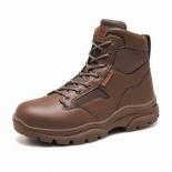 Emosewa Brand 39~47 Men Boots Mens Tactical Boots High Top Hiking Boots Lace Up Mountain Waterproof Military Boots Thick