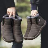 Fashion Men Shoes Ankle Boots Comfort Men Boots Thick Fur Snow Boots Thick Fur Winter Shoes Platform Cotton Boots Plus S