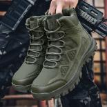 Men's Boots Tactical Military Comfortable Boots Men Genuine Leather Army Hunting Trekking Camping Mountaineering Work Sh