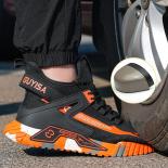 אופנה נעלי בטיחות פלדה לגברים נעלי בטיחות 2023 מגפי בטיחות לעבודה נושמים גבר נעלי עבודה תעשייתיות גבר אבטחה