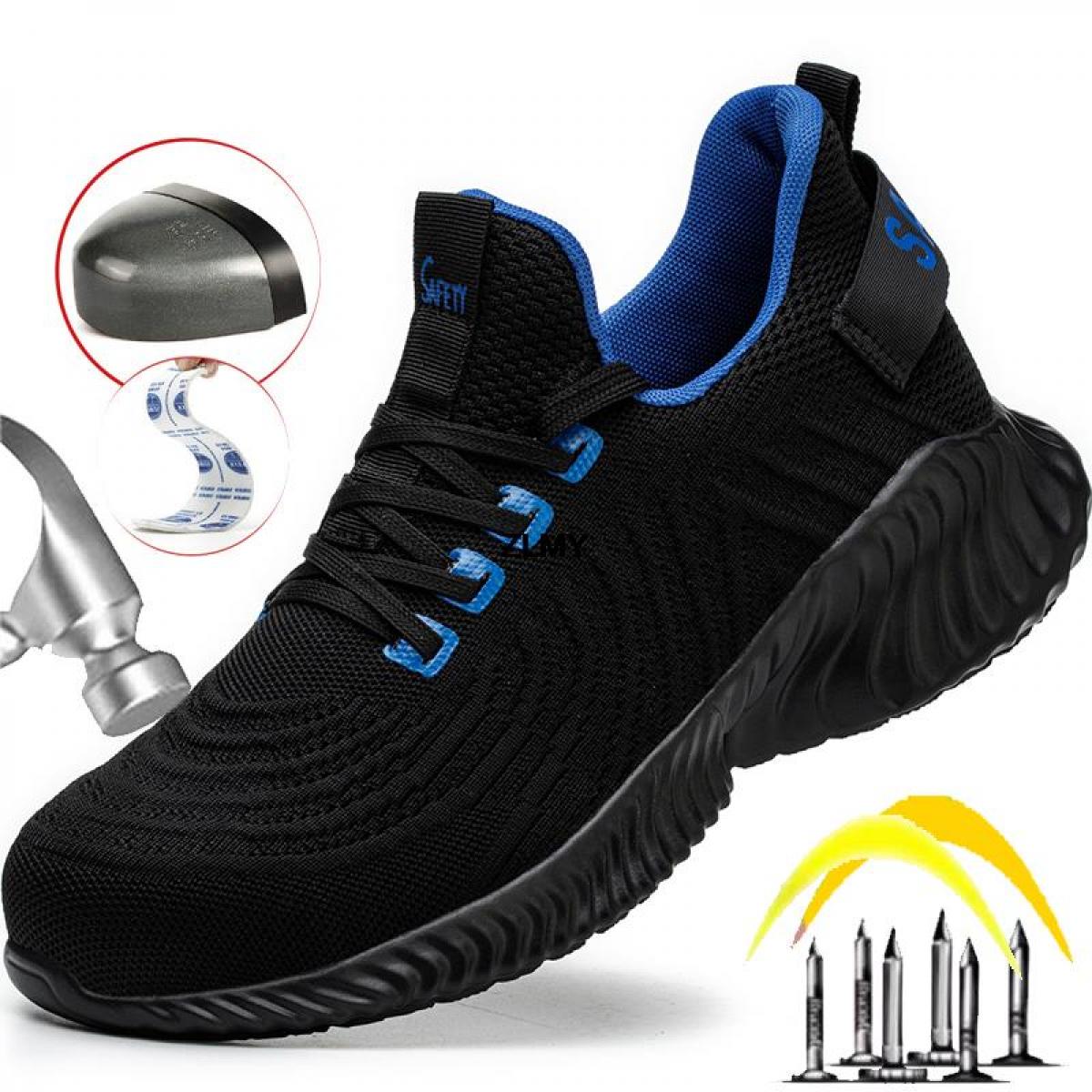 נעלי בטיחות גברים קלות משקל נעלי ספורט נעלי בטיחות בטיחות גברים נעלי עבודה בנייה חסינות דקירה