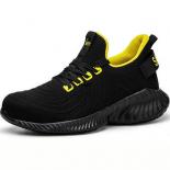 Lightweight Men's Safety Shoes New Steel Toe Sneaker Puncture Proof Construction Work Shoes Men Safety Work Boots Breath
