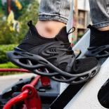 נעלי בטיחות קלות משקל לגברים נעלי עבודה אצבעות פלדה אנטי-דקירות אנטי-ריסוק מגפי בטיחות לעבודה גבר עבודה תעשייתית סניק