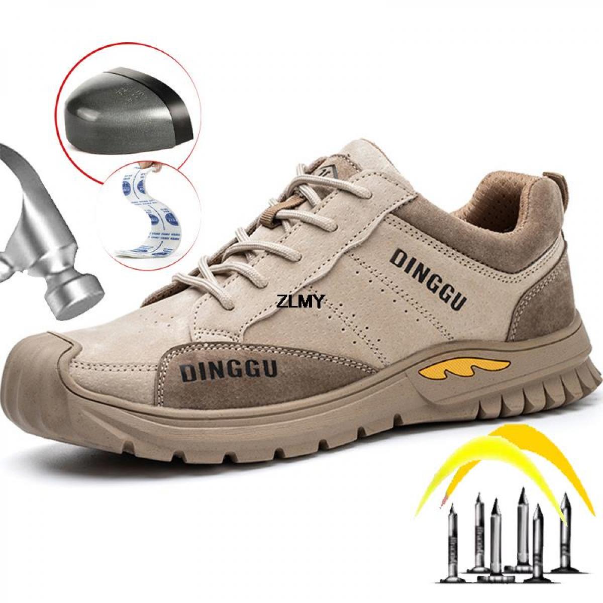 Wear Resistant Men Safety Shoes Anti Crash Anti Stab Work Safety Boots Man Construction Work Sneaker Comfort Protective 