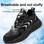Men Safety Shoes Women Steel Toe Sneakers Breathable Sport Work Safety Boots Couple Industrial Work Shoes Antistab Antis
