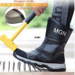 High Top Safety Shoes Men Waterproof Steel Toe Work Shoes Antispark Puncture Proof Work Safety Boots Man Protective Foot