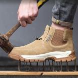 New Antispark Safety Shoes Men Steel Toe Puncture Proof Welder Shoes Antismash Construction Man Work Safety Boots Work S