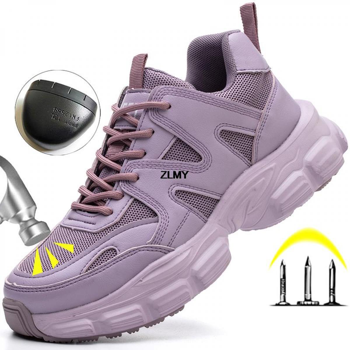 Botas de seguridad punta de acero para mujer hot sale