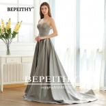 Bepeithy  Sweetheart A Line Evening Dress With Slit With Train Vestido De Festa Vintage Glittle Fabric New Prom Party Go