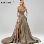 Bepeithy Elegant Evening Dress Party 2022 Sweetheart Glitter Fabric  High Slit Prom Dresses Vestido De Festa  Evening Dr