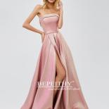 Bepeithy Glitter Long Evening Dress  For Women  Strapless Shinning Prom Party Dresses High Slit Hot Sale  Evening Dresse