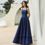 Bepeithy One Shoulder Glitter A Line Blue Evening Dresses Long Luxury Party Sleeveless Shining Prom Dress Vestidos De Gr