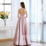 Bepeithy Pink Glitter Long Evening Dress Party Elegant  Cross Back Aline Shine Prom Dresses Vestido De Festa  New  Eveni