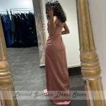 Blush Pink Prom Gowns Memaid Cap Sleeve Floor Length  Wedding Guest Gowns Ruched Satin Elegant V Neck Occasion Gowns 202