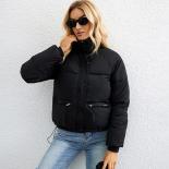 2023 New Autumn Winter Down Jacket Women Casual Zipper Thick Warm Parkas Coat Female Cotton Black White Loose Shorts Jac
