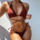 2022 New  Swimsuits Women Solid Brazilian Bikini Set Low Waist Push Up Bathing Suit Beachwear Female Bikini Micro Swimwe