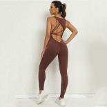 Seamless Yoga Jumpsuits Sports Fitness One Piece Yoga Sleeveless Workout Clothes Running Sportsweartight Training Tracks