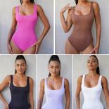 Seamless Yoga One Piece Jumpsuits Sports Fitness Hip Lifting High Elastic Sleeveless Underwear T Shirt Workout Gym Track