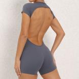 Seamless Yoga Jumpsuits Sports Fitness Hip Lifting Beauty Back Nude Feel One Piece Tights Gym Workout Tracksuit For Wome