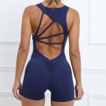 Seamless Yoga Jumpsuits Sports Fitness Pleated Peach Hiplifitng Training Dance Bodysuits Workout Clothes Gym Shorts For 