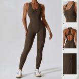 Gym Romper Backless Yoga Jumpsuit Sports Fitness Bodysuit Sportswear Women Tracksuit Buttery Soft One Piece Playsuit Yog
