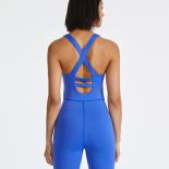 Seamless Yoga Jumpsuits Sports Fitness Exercise Workout Onepiece Pants Cross Beauty Back With Chest Pad Yoga Clothes For