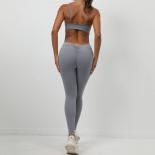 Seamless Yoga Jumpsuits Sports Fitness Wrinkle Hip Lifting One Piece Dance Yoga Pants Workout Clothes Gym Leggings Set F