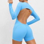 Seamless Yoga Jumpsuits Sports Fitness Hip Lifting Backless Tight Elastic One Piece Beauty Back Gym Workout Jumpsuits Fo