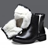 Chelsea Boots Men's Low Top Wool Plush Work Wear Boots Thick Sole Soft Leather Genuine Leather Vintage Martin Boots Styl
