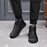 High Top Shoes Low Black One Foot Down Winter Plush Insulation Northeast Cotton Shoes Elevated Bread Shoes Thick Soles F