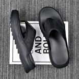 Summer Beach Outdoor Anti Slip Shoes For Men Designer Shoes Lightweight Thick Bottomed And Elevated Breathable Men's Fli