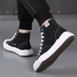 Thick Soled Canvas Shoes Men's Trendy Brand Breathable Ins Trendy High Top Board Women's Couple Shoes A Pair Of Couple S