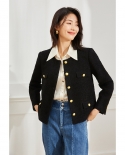 23 Autumn New Classic Tweed Small* Fragrant Style Round Neck Straight Loose Casual Elegant Commuting Jacket Women 16020