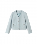 23 outono moda caixa simples pequena * estilo perfumado jaqueta curta com decote em v emagrecimento jaqueta versátil para pessoa