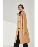 Shenghong 23 nuevo invierno nueva moda Casual suelta y con capucha abrigo de piel de oveja pura para mujer 13271