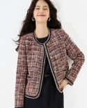 23 nuevos patrones y colores de otoño e invierno, chaqueta corta de lana trenzada pequeña * estilo fragante, estilo dama a la mo