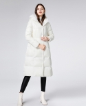 Long Down Jacket, New Winter Style, Loose, Warm And Shiny, Women's High-end Down Jacket Wholesale