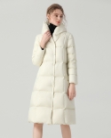 No-wash Down Jacket Winter New Style Thickened Fashionable Long  And  High-end Women's Coat Drop Shipping For Women