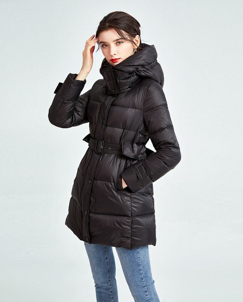 Short Down Jacket For Women New  Style Slimming Hooded Slim White Duck Down Jacket For Women Trendy