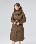 Long Down Jacket New Style  And  Style High-end Women's Over-the-knee Thickened Warm Waist Winter Jacket Women's Trendy 
