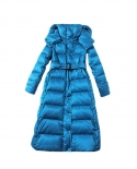 Long Down Jacket New Style  And  Style High-end Women's Over-the-knee Thickened Warm Waist Winter Jacket Women's Trendy 