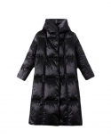 Thin Down Jacket For Women New White Duck Down  Style High-end Fashion Loose Long Women's Winter Jacket