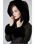 Down Jacket Women's High-end Fashion New Winter Thickened Long Style Hot Style Waist Women's Hooded Bread Jacket