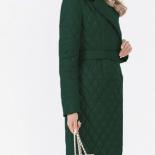 Giacca invernale da donna Parka con cintura Cappotto trapuntato sottile moda per donna Nuova giacca imbottita lunga oversize ner
