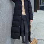 Giacca spessa Donna New Long Con cappuccio caldo Piumino a maniche lunghe Top Fashion Imbottitura Parka Cappotto Donna Inverno 2