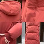 Giacca spessa Donna New Long Con cappuccio caldo Piumino a maniche lunghe Top Fashion Imbottitura Parka Cappotto Donna Inverno 2