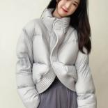 Chaqueta de invierno para mujer, abrigo informal con dobladillo Irregular, abrigo cálido para mujer, Top de manga larga, Parkas,